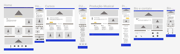 wireframe Rafinha website