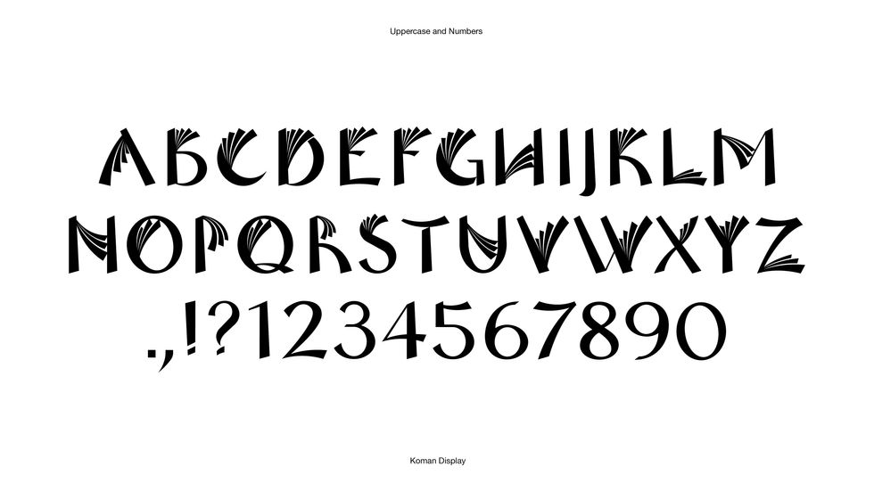 Koman Display Font Tasarımı
