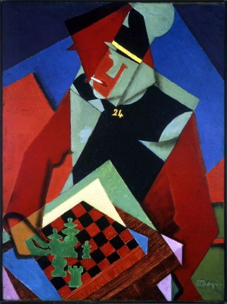 Jean Metzinger – Soldado com tabuleiro de xadrez, c. 1915-16.