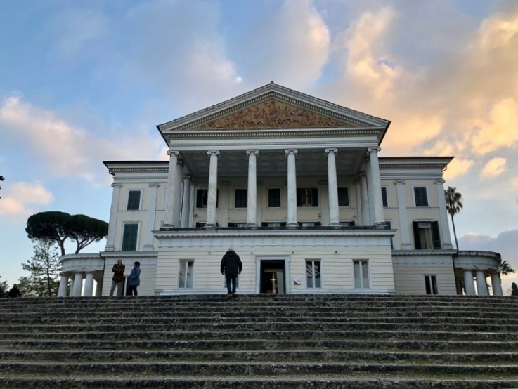 A caminho da Villa Torlonia - a família de Mussolini viveu aqui.