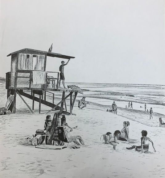 Monochrome Beachfront