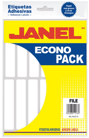 Etiqueta Econopack Blanca