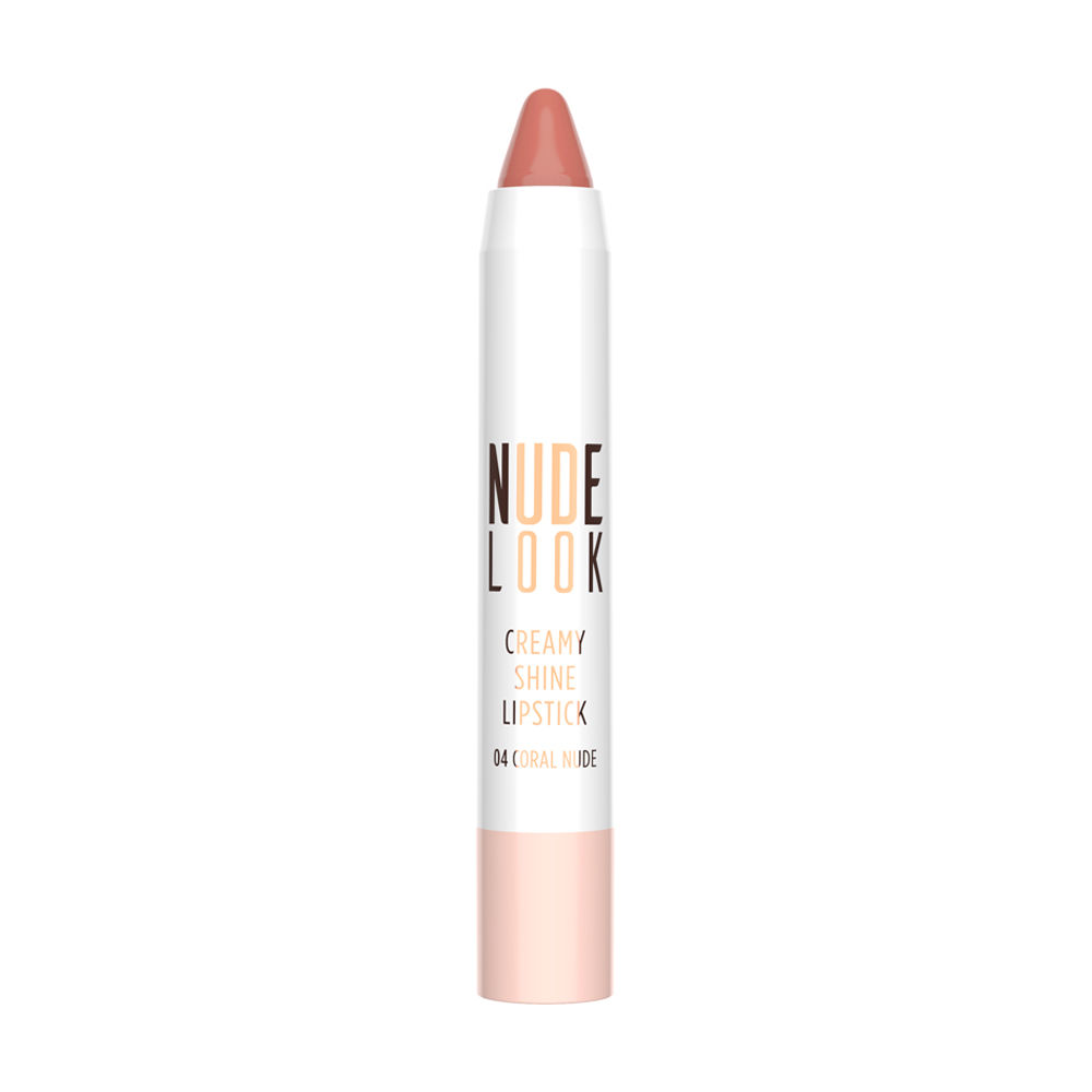GR Nude Look Creamy Shine Lipstick - 04 Coral Nude