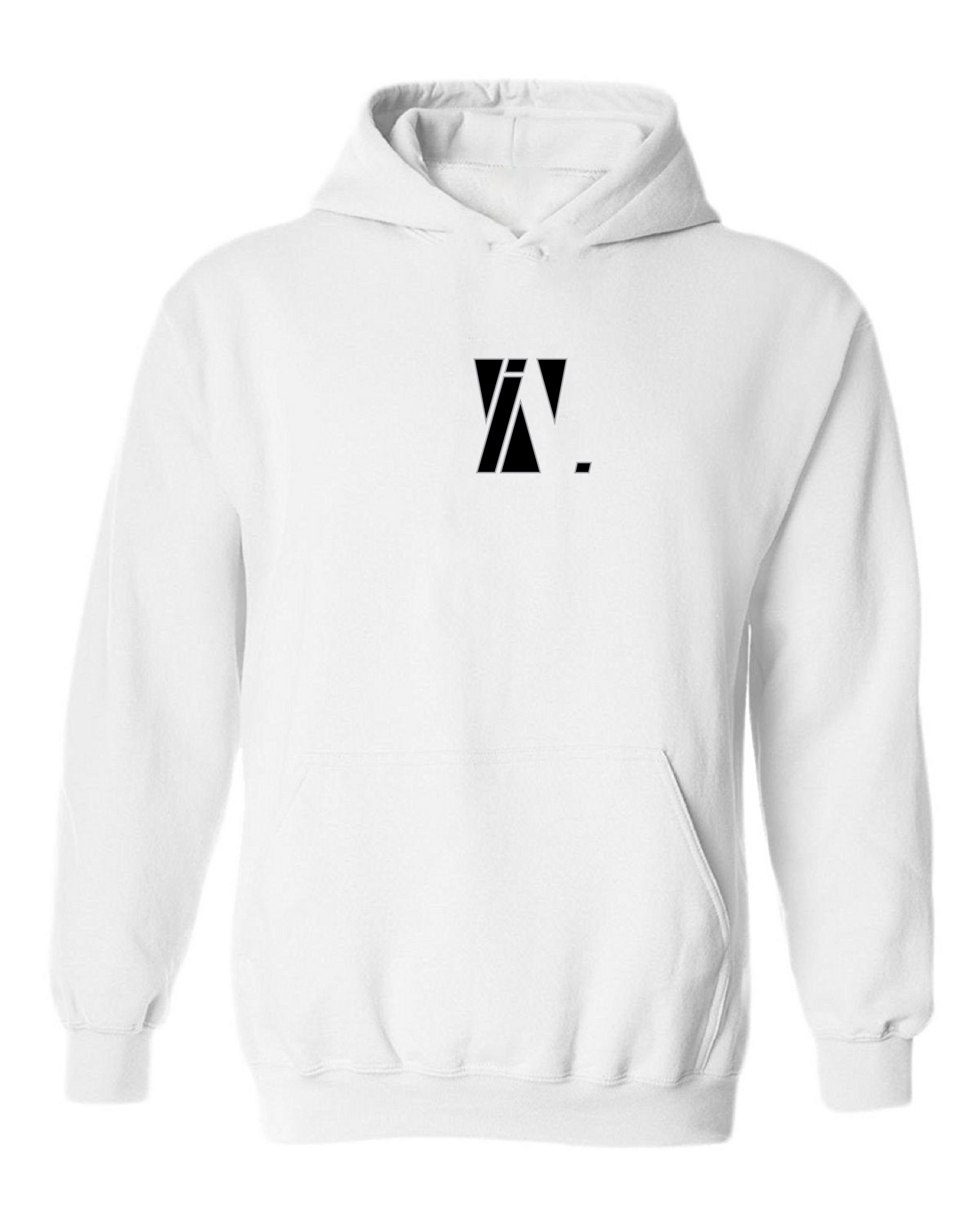 White Hoodie, Black, Centerline