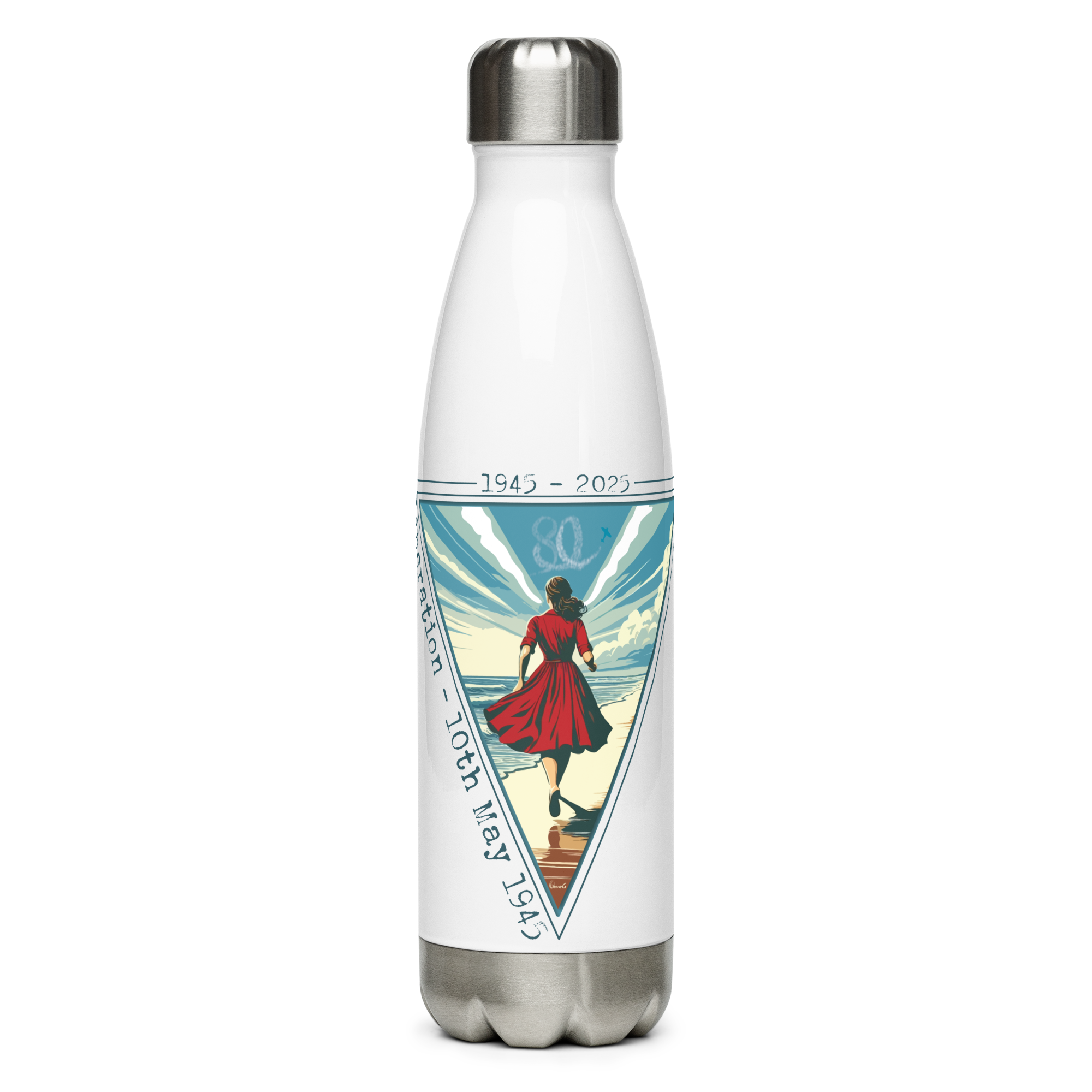 Liberation 80th Sark (English) - Stainless steel water bottle