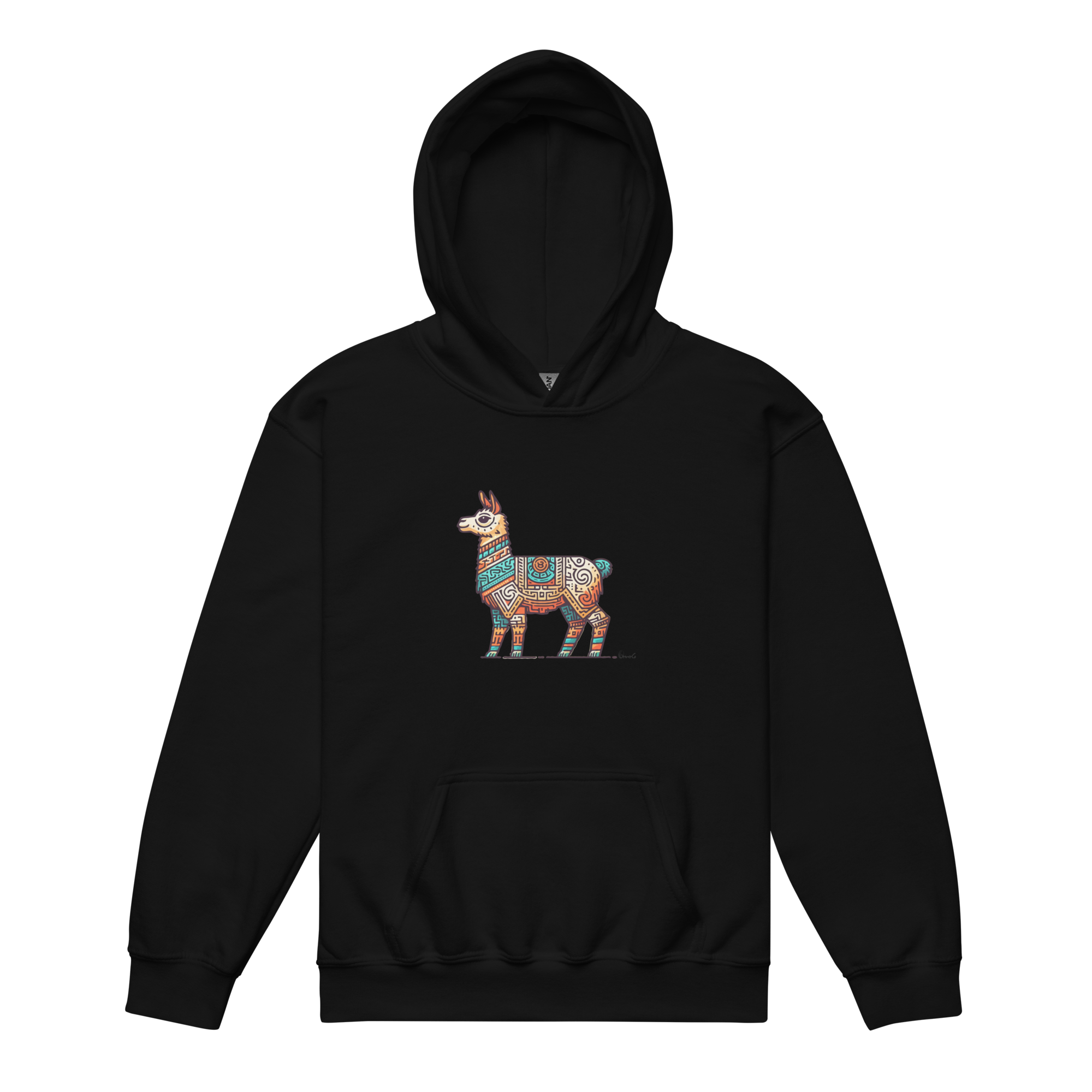 Aztec Llama - unisex kid's hoodie