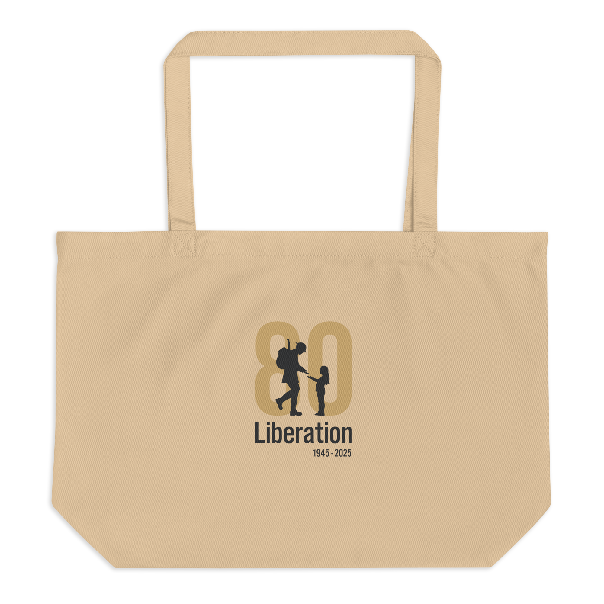 Liberation 80 Official Logo - Large organic tote bag