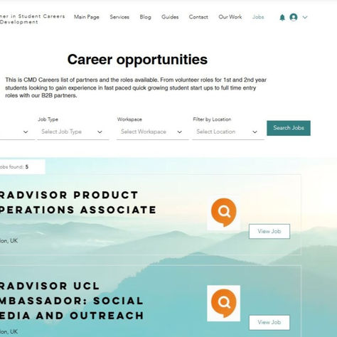 The CMD opportunities board: Discover experiences with our partners.