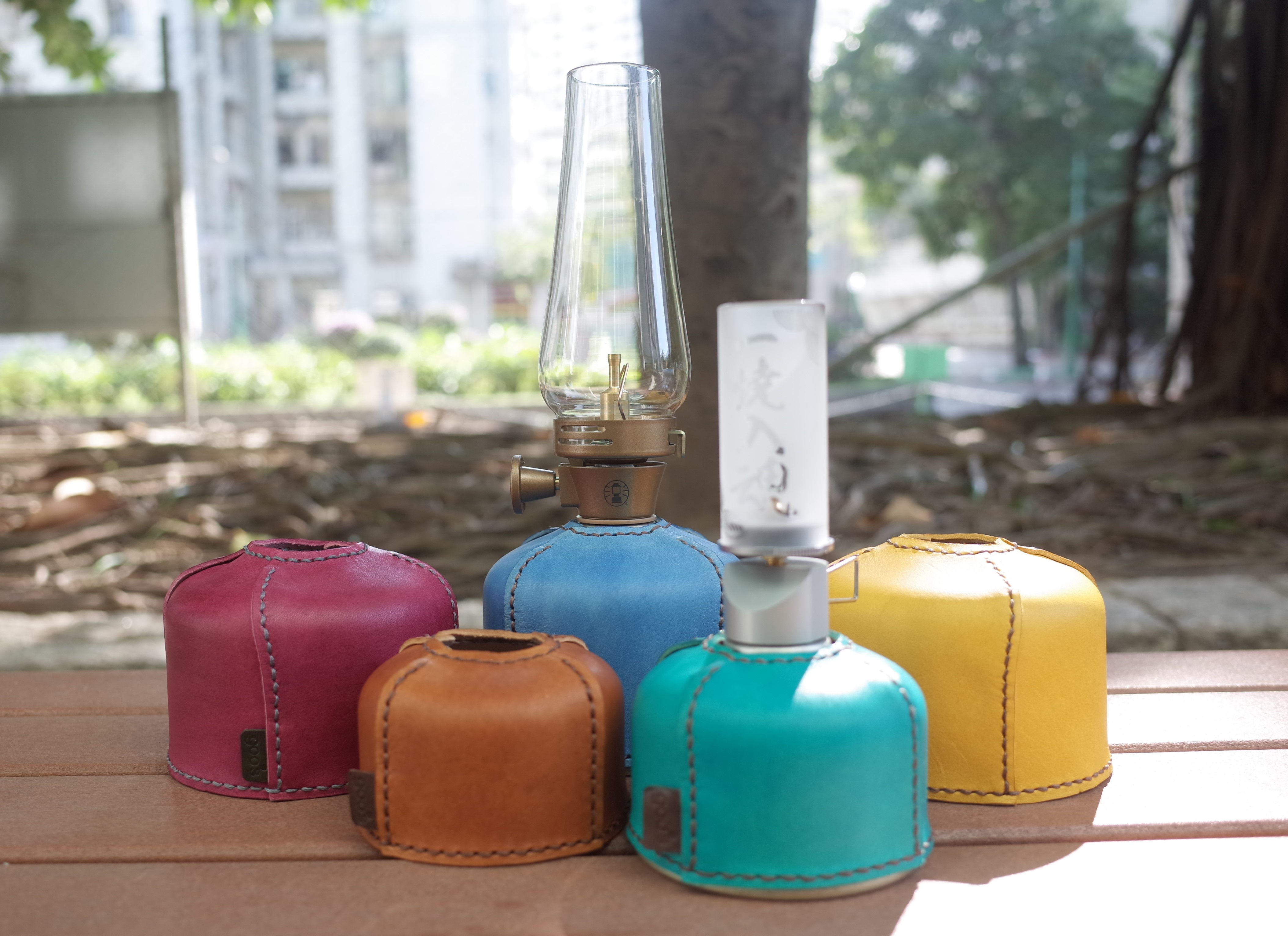 gas leather jacket "COLORFUL S"(small)