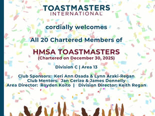 New Club Chartered on 12/30/2025