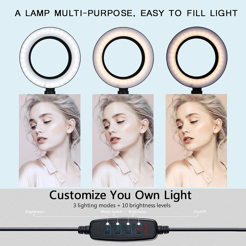 Thumbnail: Ringlight Led Selfie Ring Light Phone Remote Control 