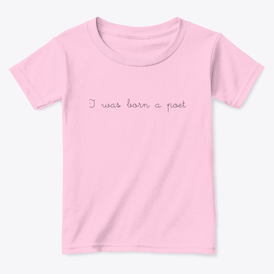 Thumbnail: I Was Born A Poet Custom Kids Tee