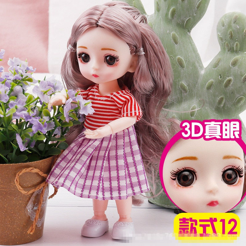 Miniature : Poetry Friends Mini Doll - 13 Movable Joint Fashion Doll