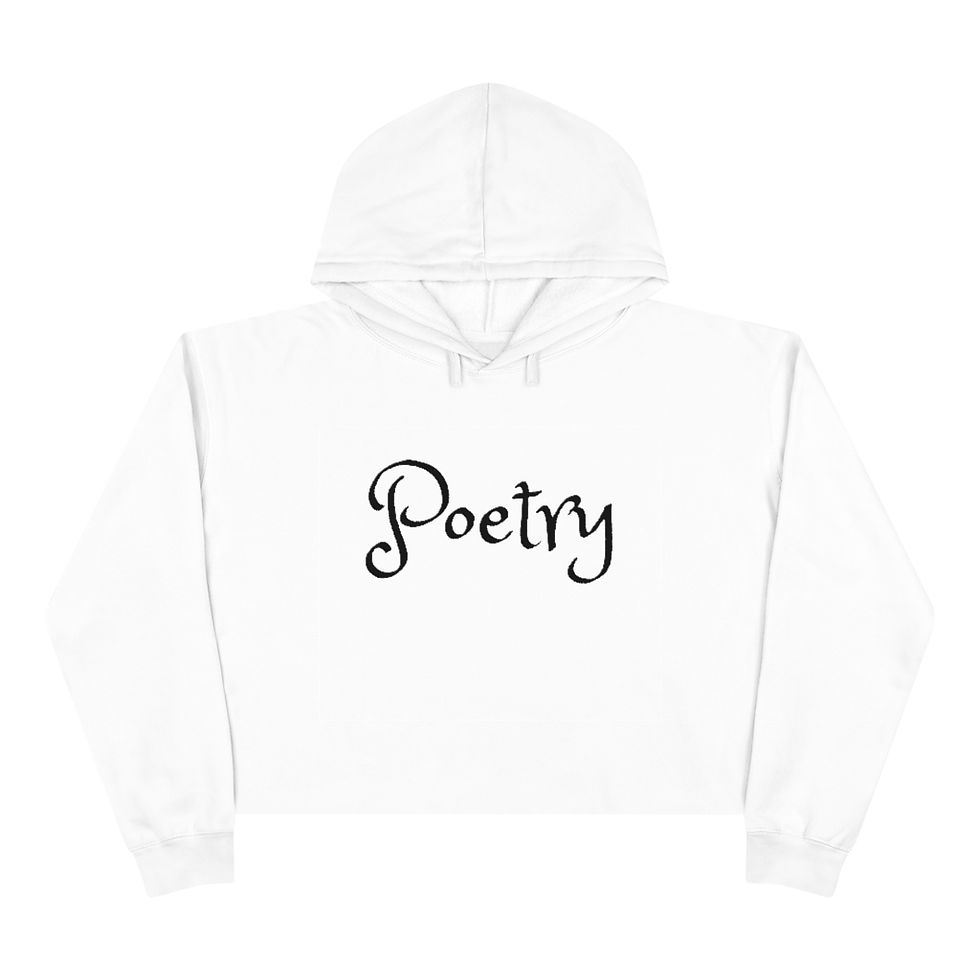 Прев'ю: Crop Poetry Hoodie