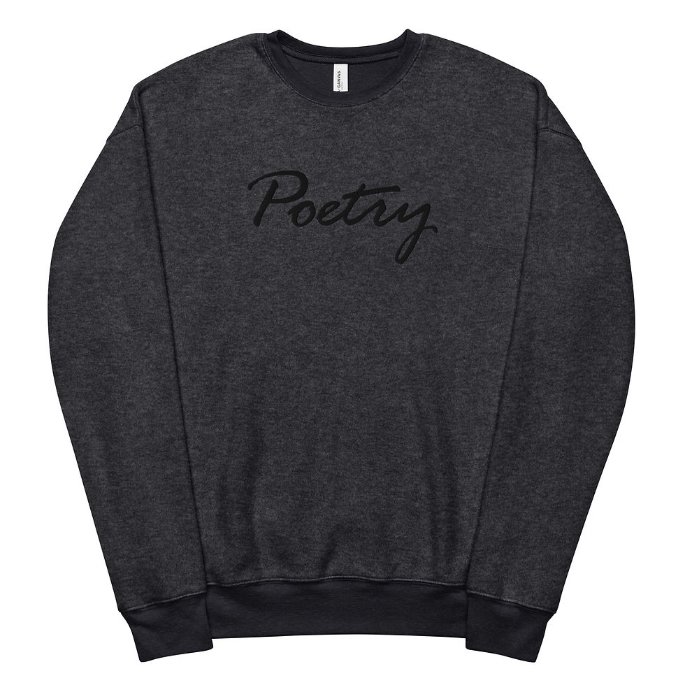 Thumbnail: Exclusive Poetry Unisex sueded fleece sweatshirt