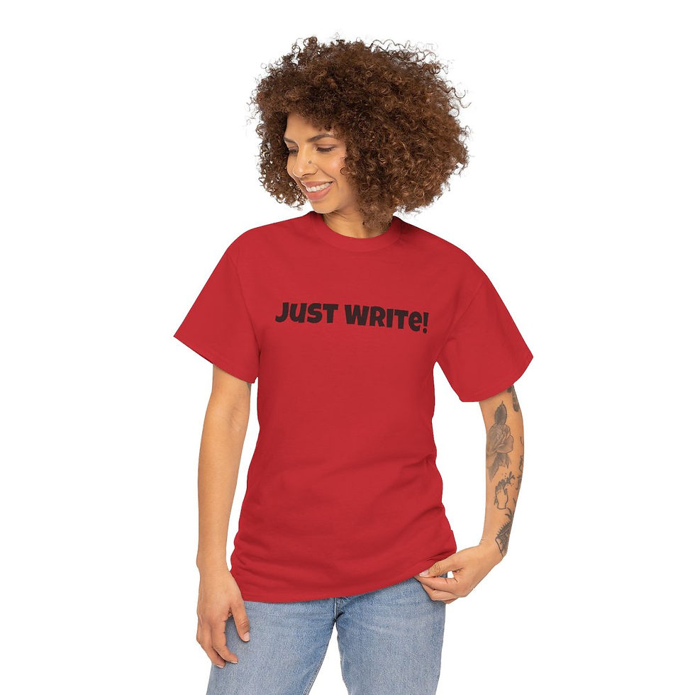 थंबनेल: Unisex Heavy Cotton Just Write Tee