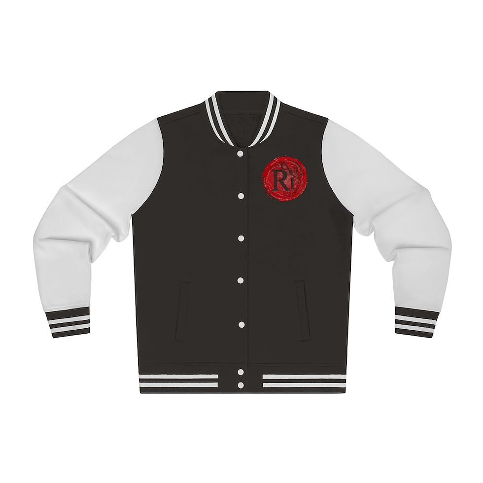 Thumbnail: Women's Realistic Poetry Varsity Jacket