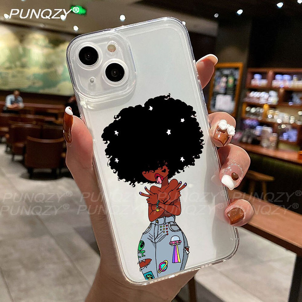 الصورة المصغرة: Black Girl art Phone Case For iPhone