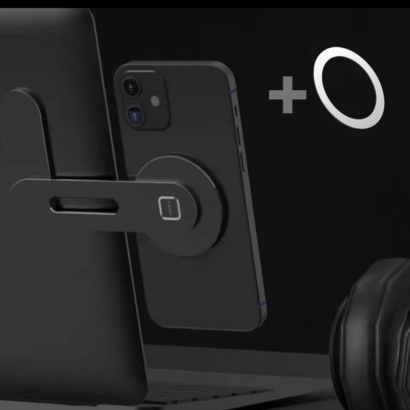 Миниатюра: Magnetic Phone Holder For iPhone - Metal Laptop Phone Stand For iPhone