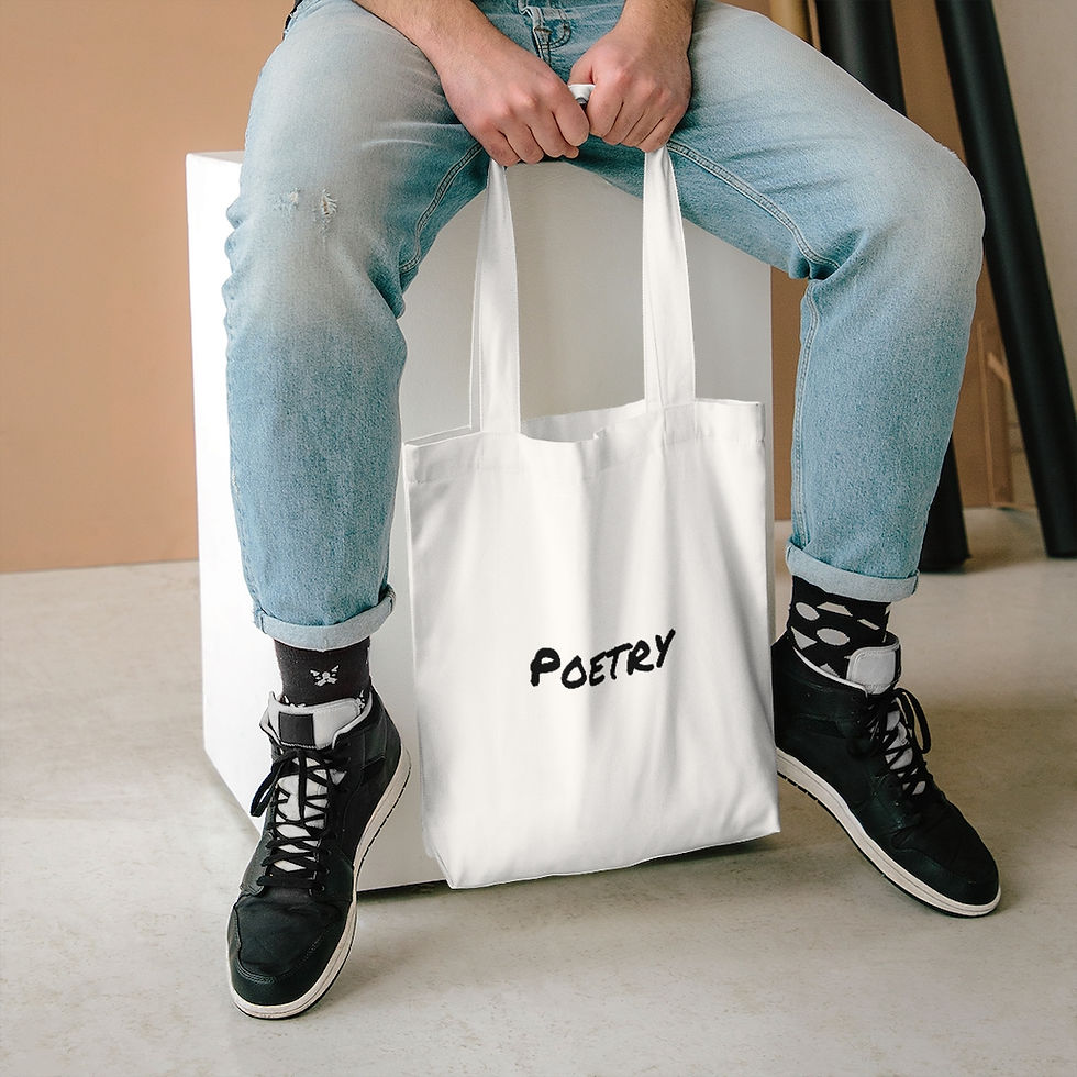 Thumbnail: Cotton Poetry Tote Bag