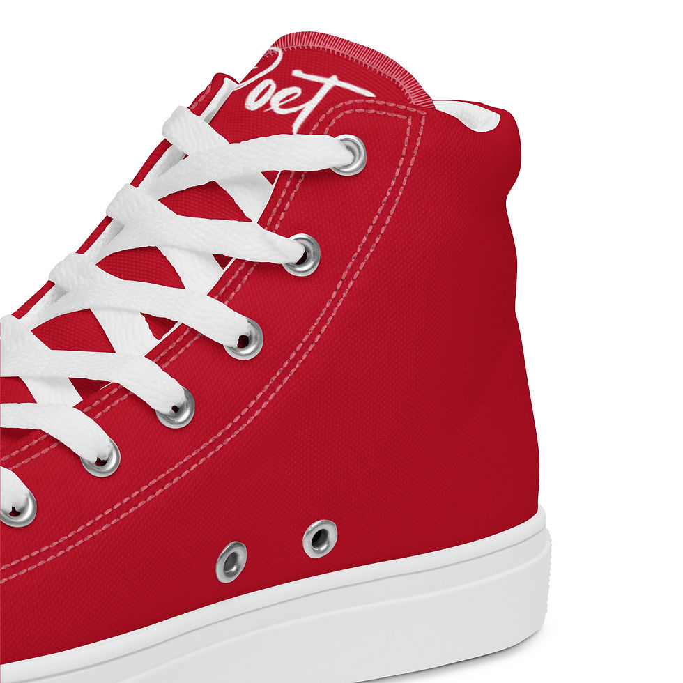 Thumbnail: Exclusive Men’s Poetry high top canvas shoes