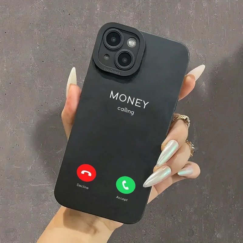 Miniaturbild: Money Calling Black Phone Case Cover for iPhone