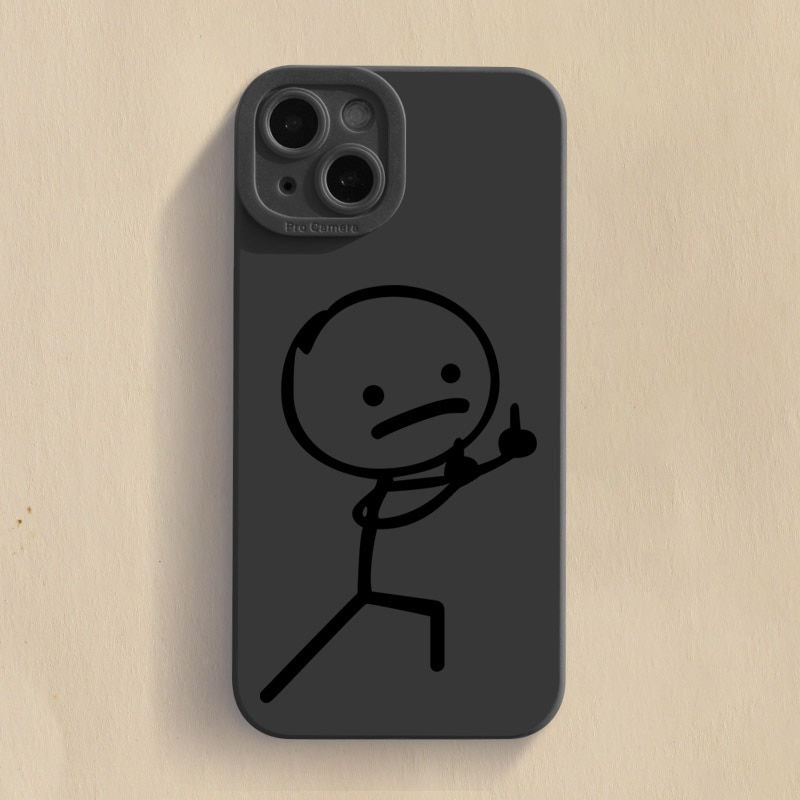 Thumbnail: Cartoon Matchman Phone Case For iPhone