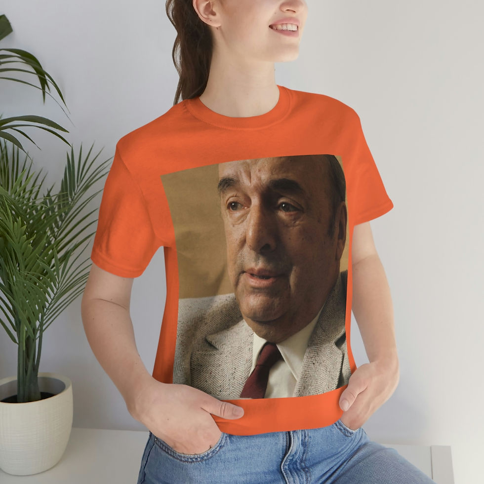 Miniatiūra: PABLO NERUDA Unisex Short Sleeve Tee