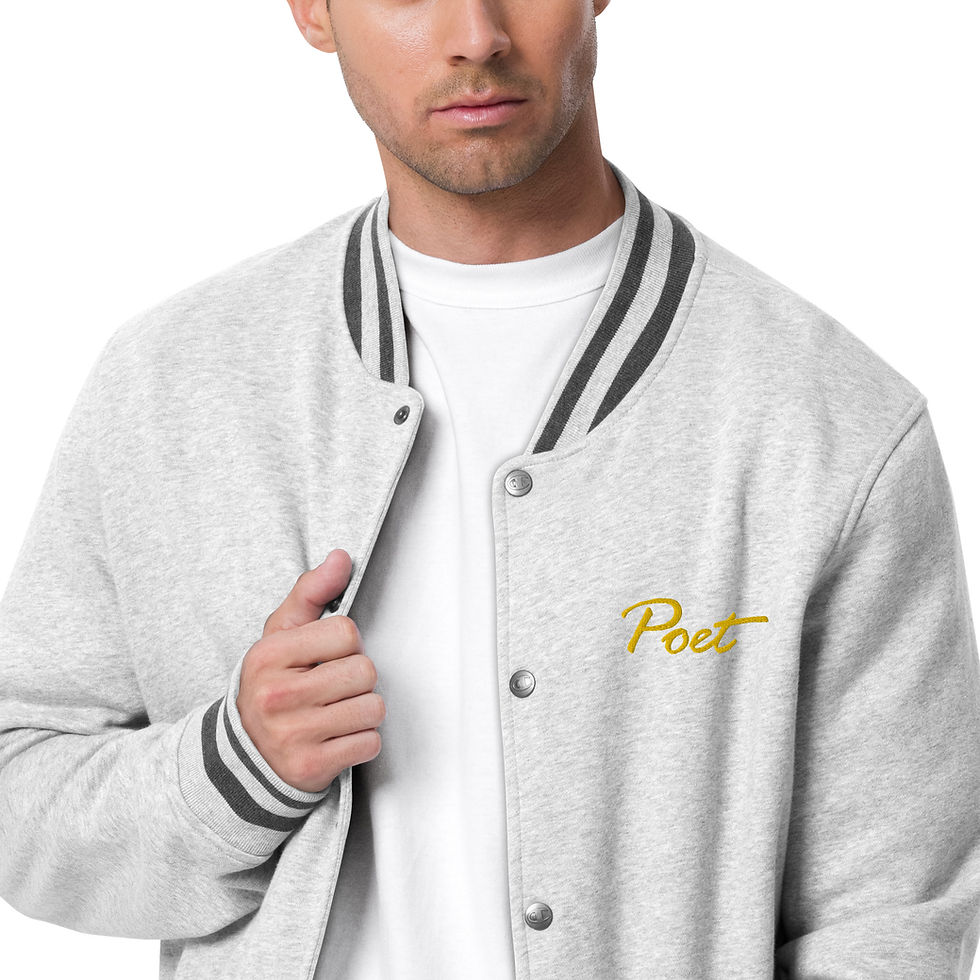 Minijatura: Exclusive Poetry Embroidered Champion Bomber Jacket