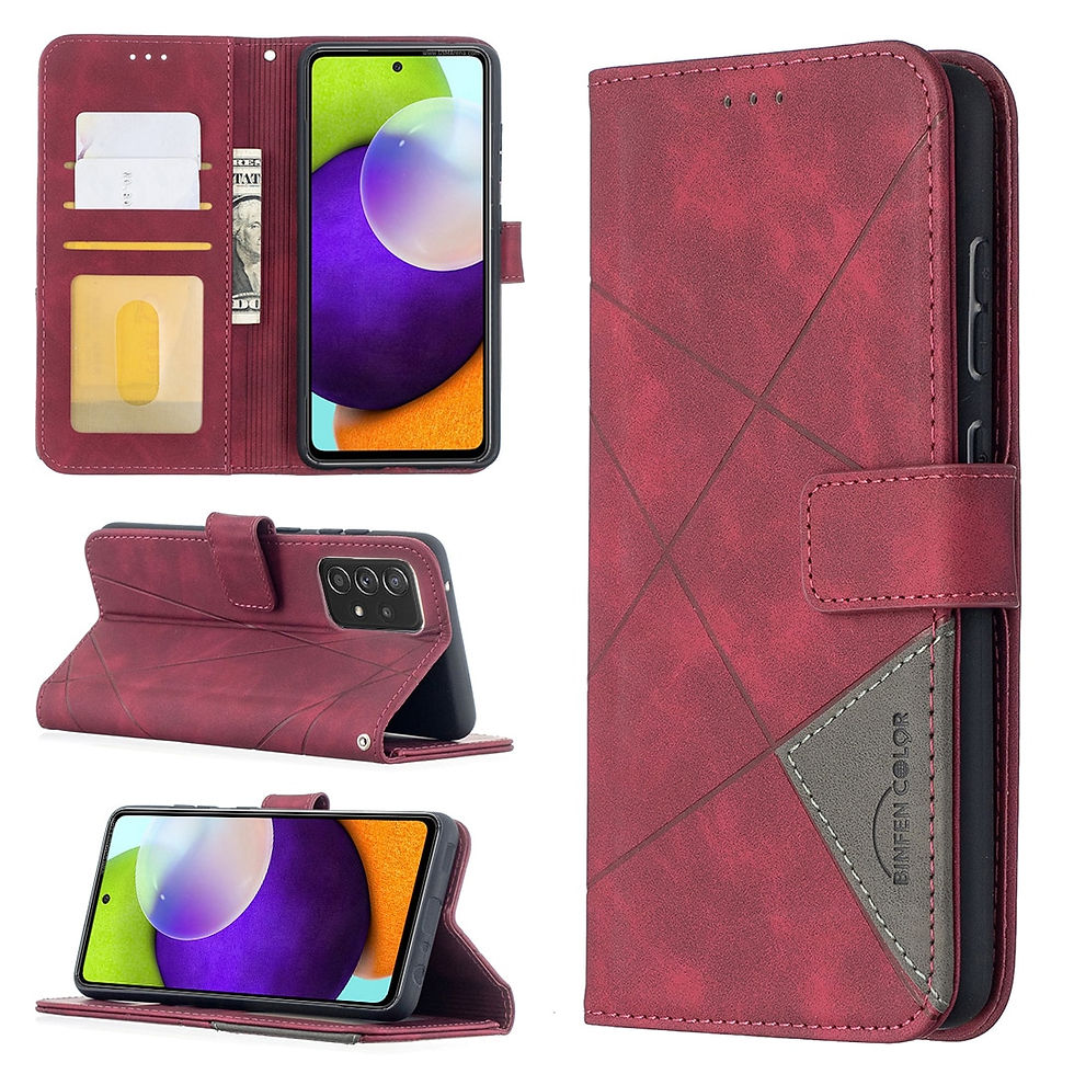 Thumbnail: Wallet Flip Leather Case For Samsung Galaxy