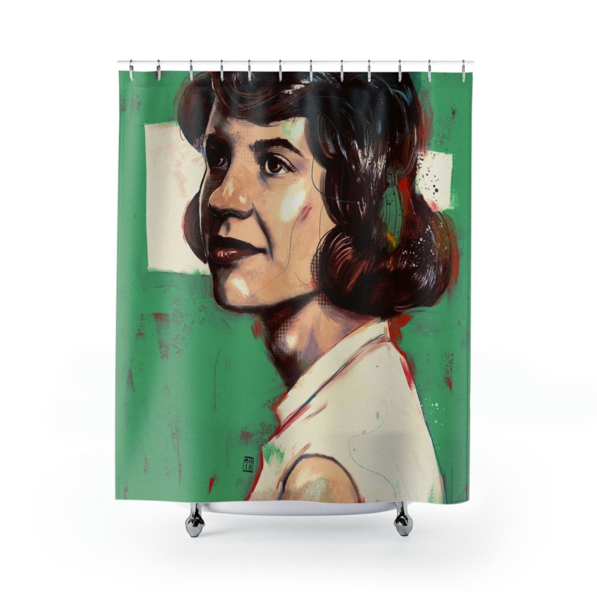Sylvia Plath Shower Curtains