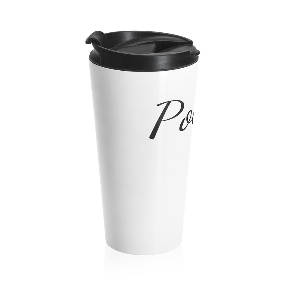 Thumbnail: Stainless Steel Poetry Travel Mug