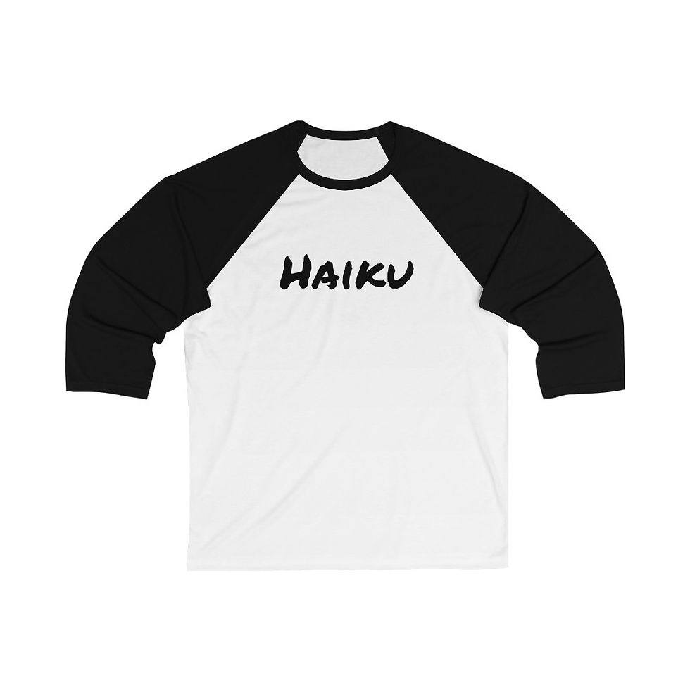 Thumbnail: Haiku Unisex 3/4 Sleeve Baseball Tee