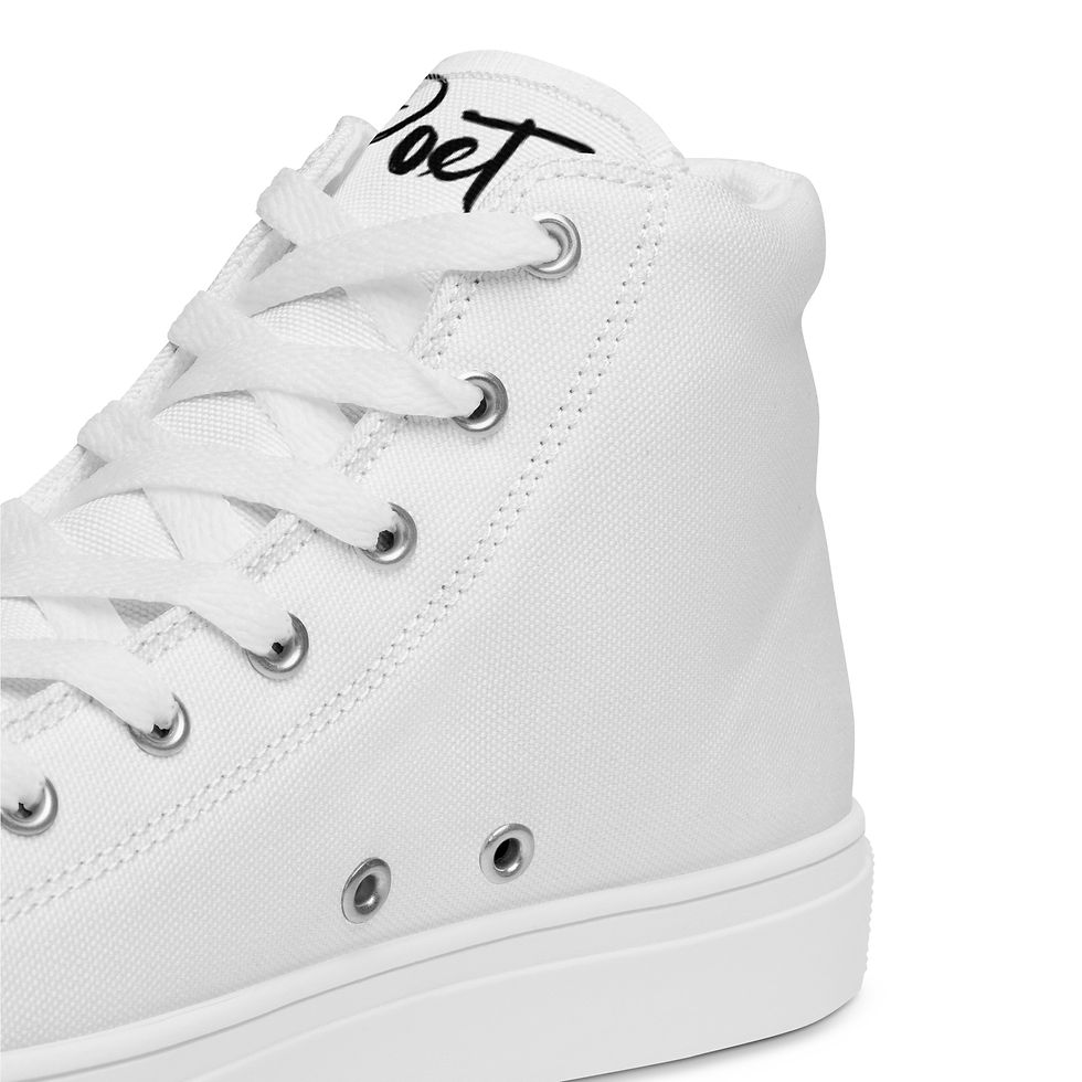 Thumbnail: Exclusive Men’s Poetry high top canvas shoes