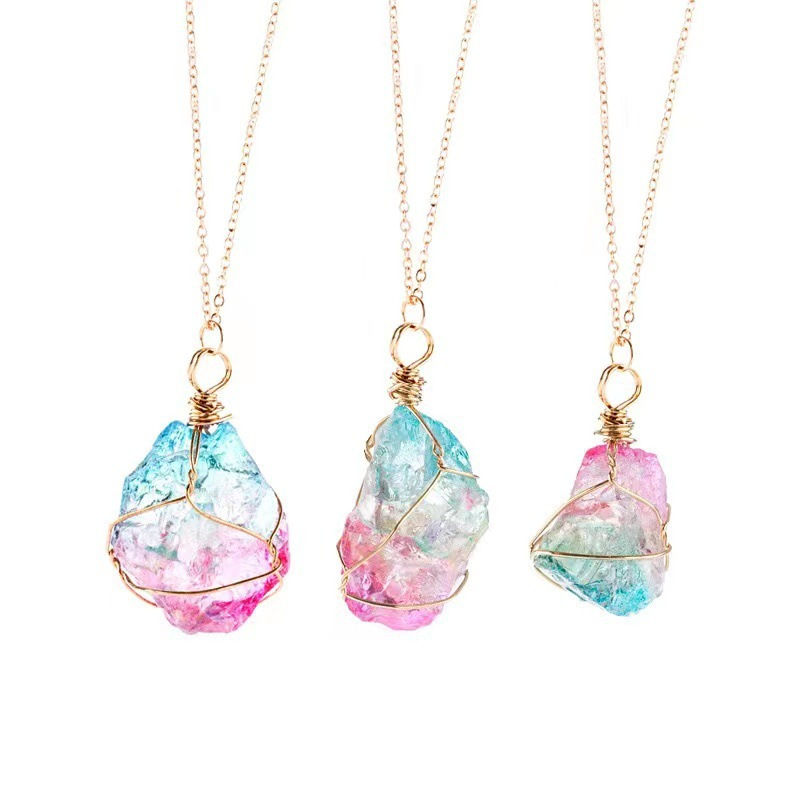 Thumbnail: Crystal Chakra Rock Necklace