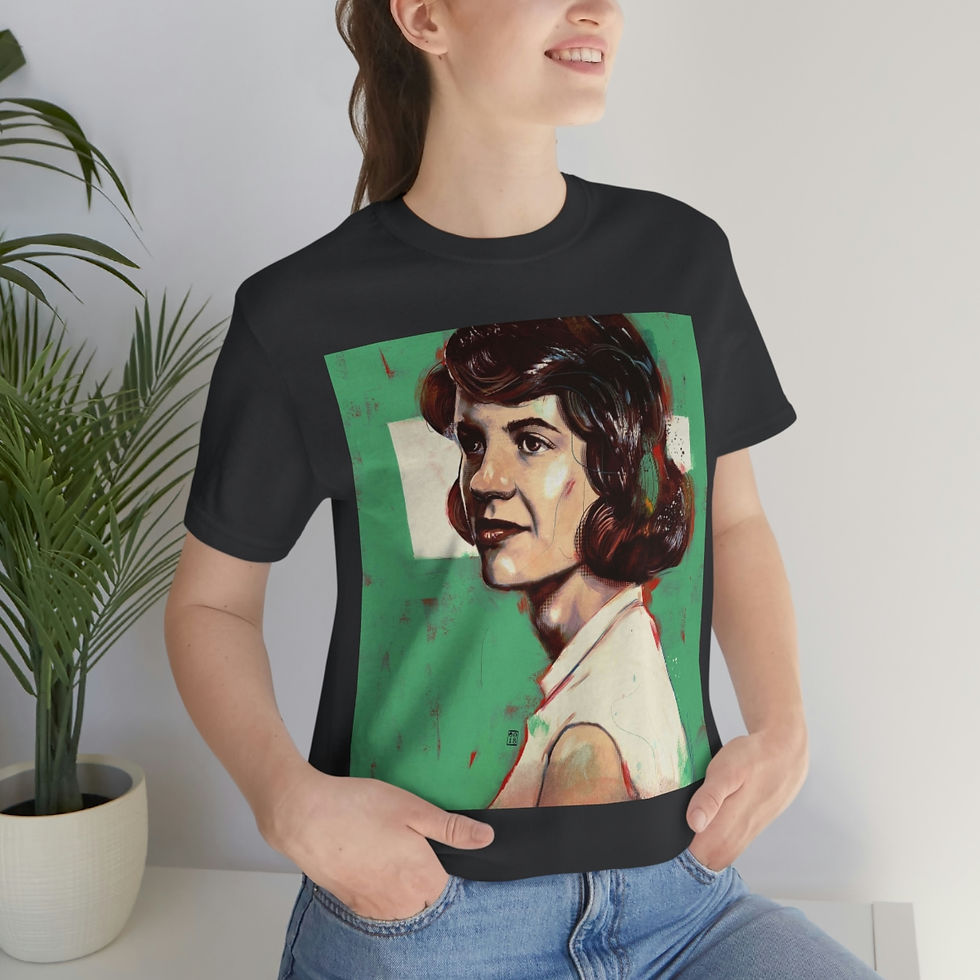 الصورة المصغرة: Sylvia Plath Unisex Short Sleeve Tee