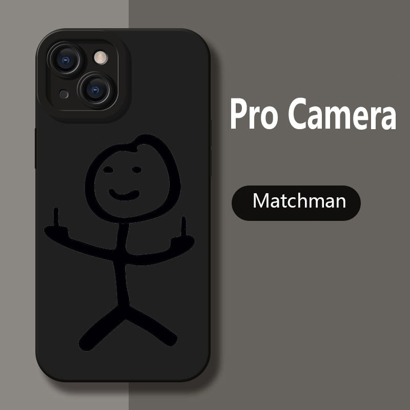 Thumbnail: Cartoon Matchman Phone Case For iPhone