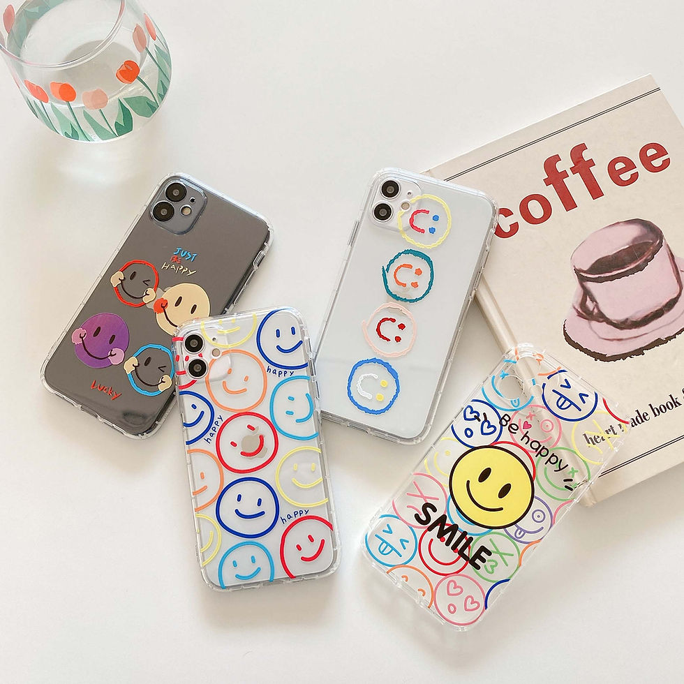 Miniatura: 6 colors - Cute smiley phone case for iphone