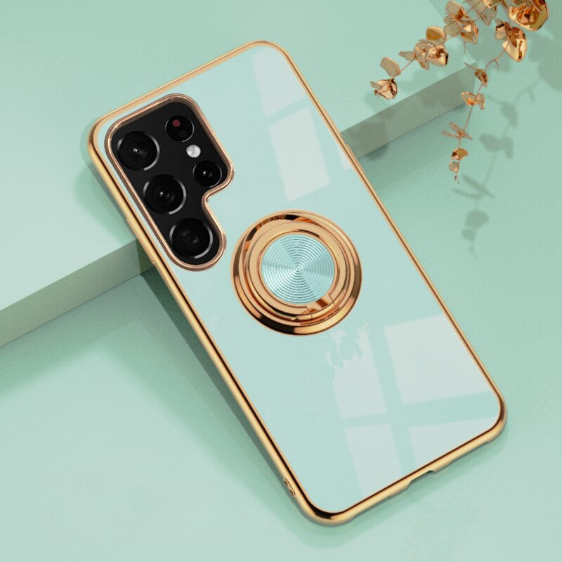 Thumbnail: Plating Silicone Case For Samsung Galaxy
