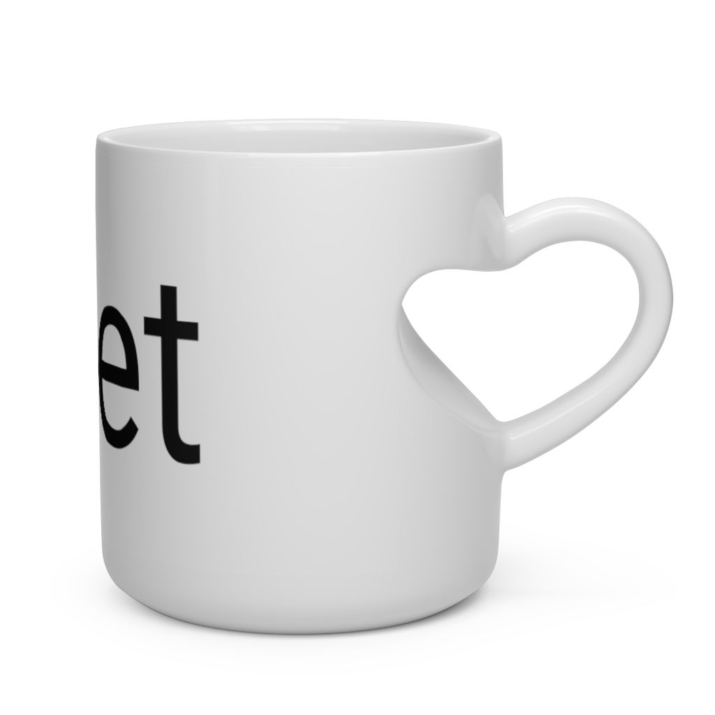 Heart Shape Poetry Mug