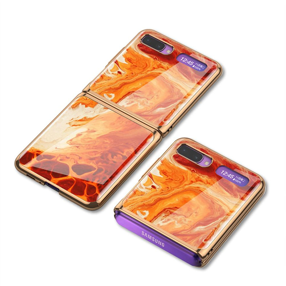 Thumbnail: Tempered Glass Fold Case For Samsung Galaxy