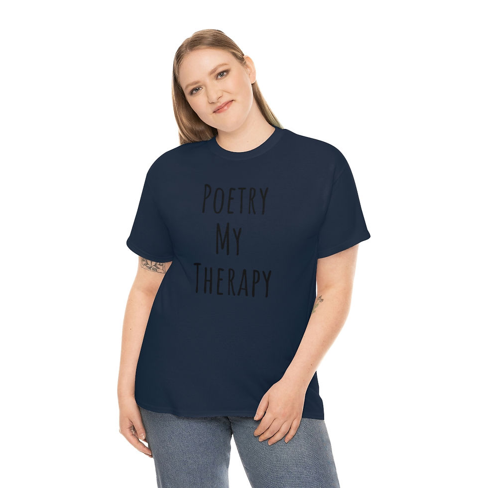 ภาพขนาดย่อ: Poetry my therapy Unisex Heavy Cotton Tee