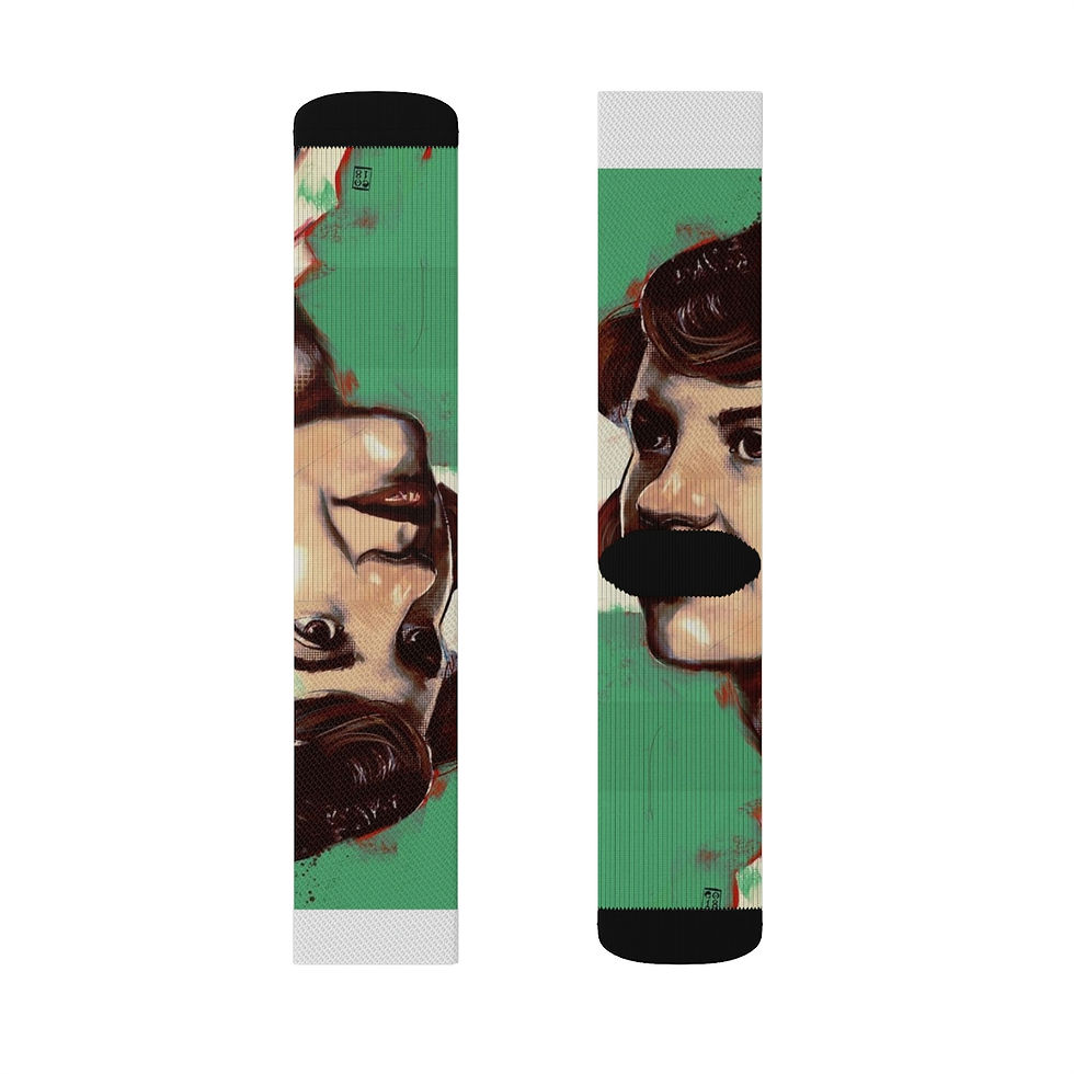 Thumbnail: Sylvia Plath Fun Poetry Socks