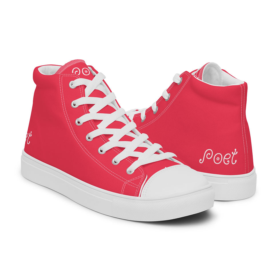 Thumbnail: Exclusive Women’s Poetry high top canvas shoes