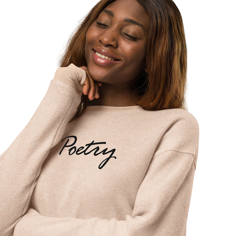 Thumbnail: Exclusive Poetry Unisex sueded fleece sweatshirt