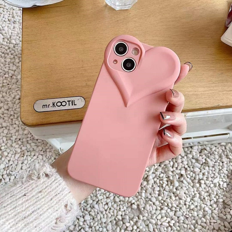 Thumbnail: Black Heart Phone Case For iPhone