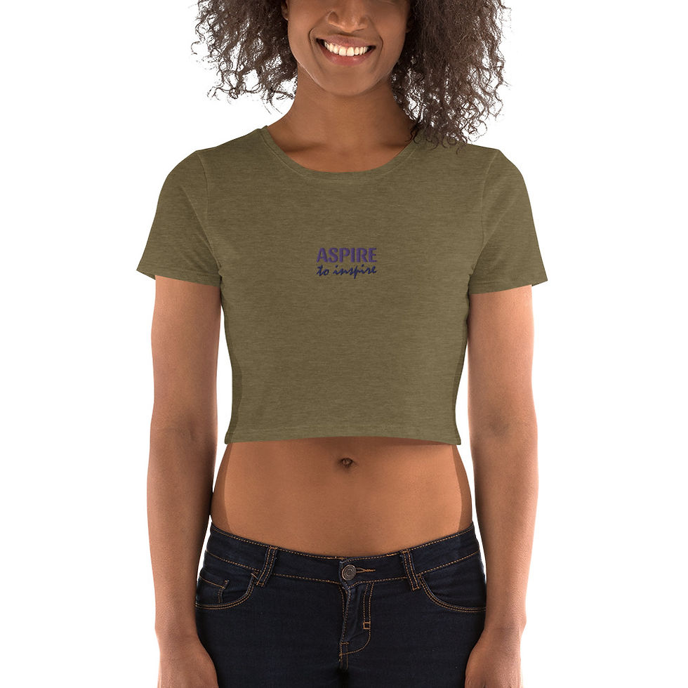 섬네일: Aspire to Inspire Women’s Crop Tee