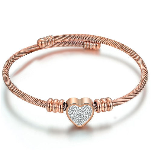 Hình thu nhỏ: New Arrival High Quality Stainless Steel Charm Beaded Bangles