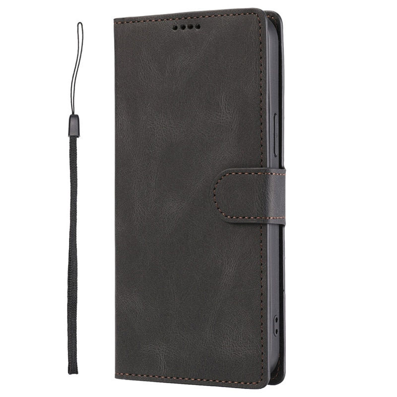 Thumbnail: Leather Flip Wallet Case For Samsung Galaxy