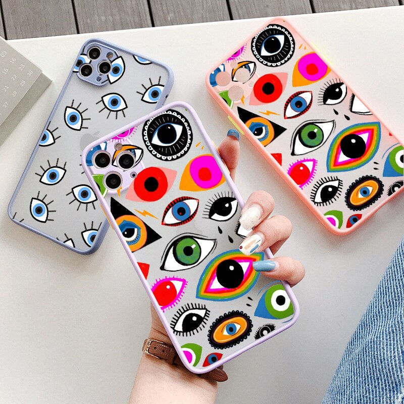थंबनेल: Lucky Eye - Blue Evil Eye Phone Case For iPhone